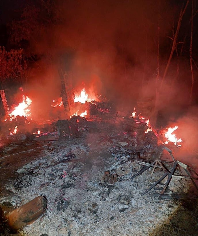 Apóstoles: sofocaron un incendio en una vivienda rural y no hubo personas heridas.