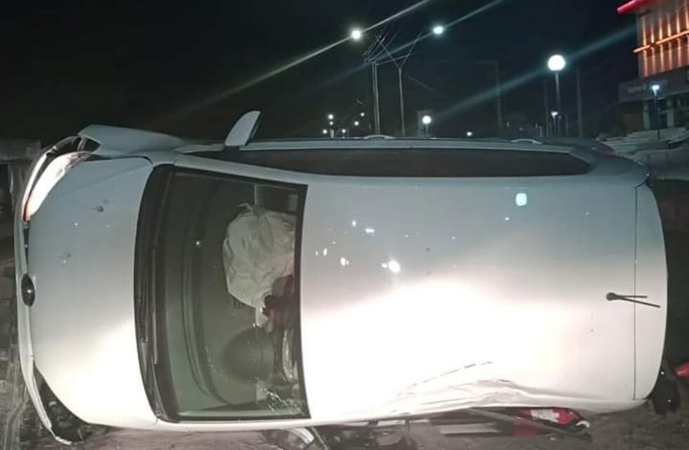 Estancia Vieja: impactante vuelco sobre la Ruta 38