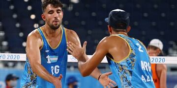 Capogrosso y Azaad, dejaron todo ante en beach vóley masculino en los Juegos Olímpicos.