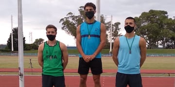 Azul obtuvo diez medallas de azuleños el provincial de mayores de atletismo