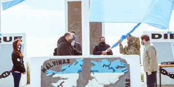 Melella encabezó el acto por el Día de la Soberanía Nacional en la ciudad fueguina de Río Grande.
