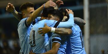 Maxi Comba anotó seis goles en el Belgrano que ascendió. Vuelve a Gimnasia (Javier Ferreyra /La Voz).