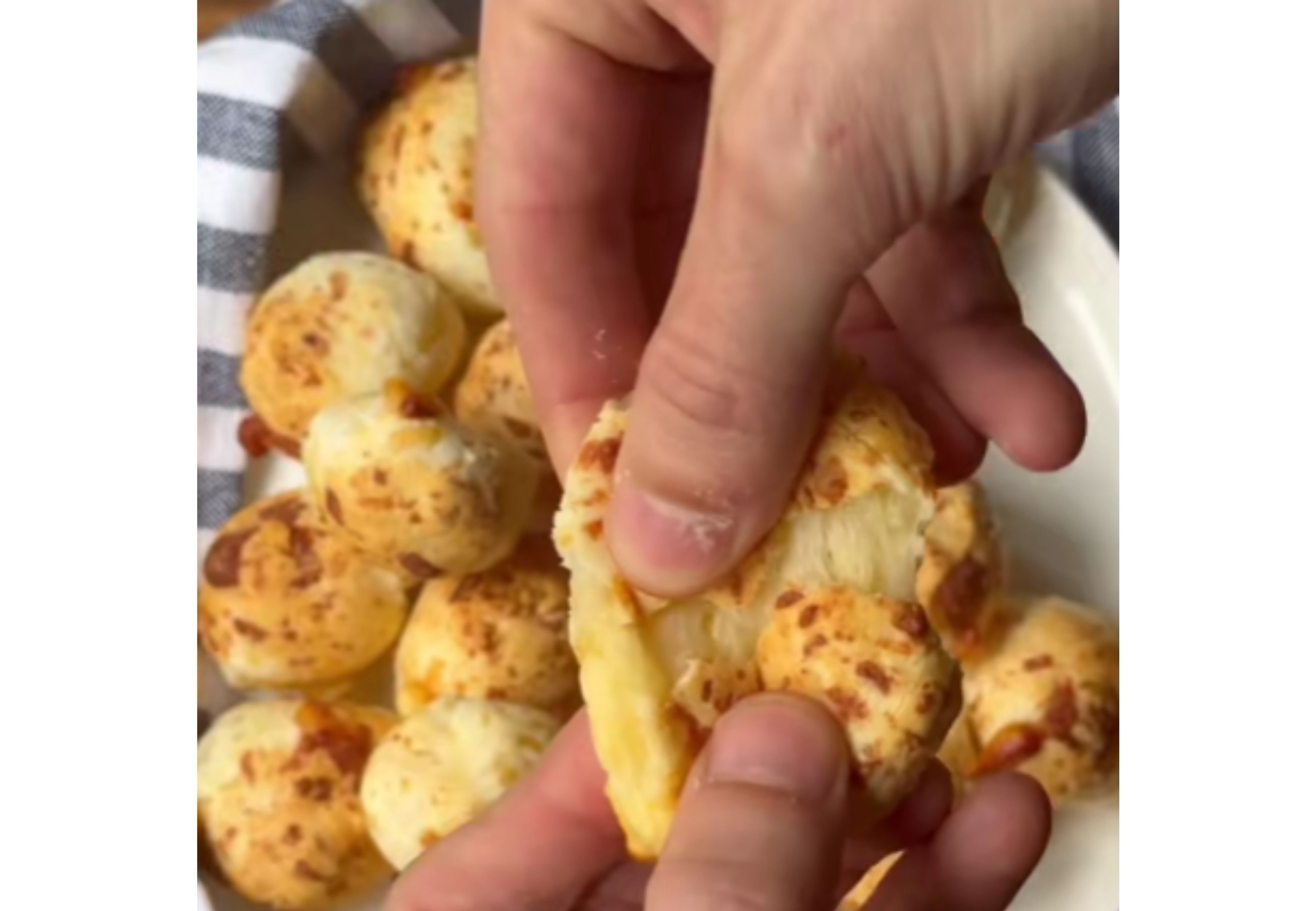 Chipa en la freidora de aire.