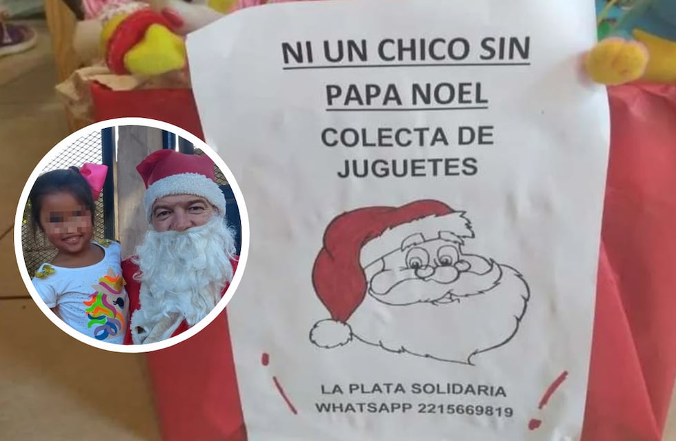 Campaña solidaria en La Plata: se celebran 24 años de la colecta “Ni un chico sin Papá Noel”