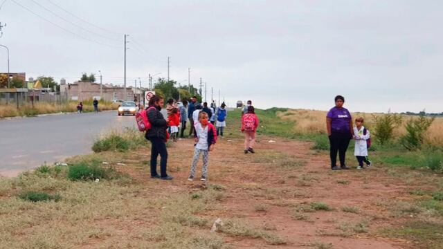 Cientos de chicos no pudieron concurrir a clases por la medida de fuerza (Mauro Monteiro)