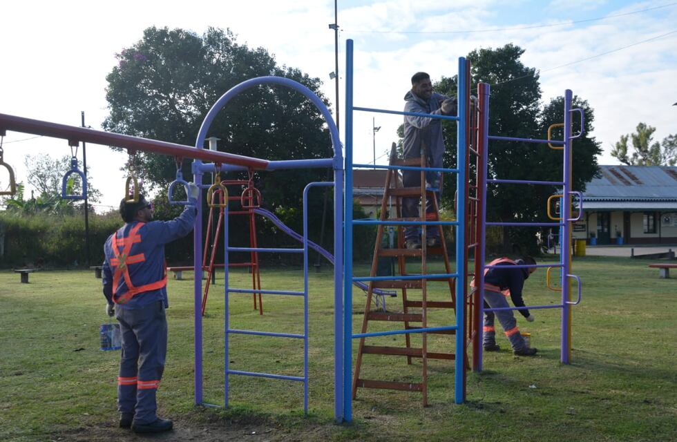 Mejoras en espacios públicos: renovaron Plaza Sarmiento y Parque Elena Vanero