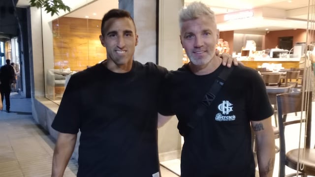 Hernán Pellerano (izq.) y Julio Chiarini, nuevos DT y manager deportivo respectivamente de Gimnasia y Esgrima de Jujuy.