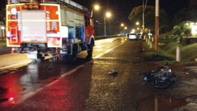 Falleció un motociclista en Puerto Iguazú tras un choque frontal.