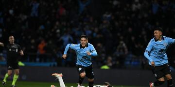 Nicolás Fernández, debut y gol en Belgrano. (Facundo Luque / La Voz).