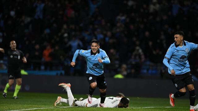 Nicolás Fernández, debut y gol en Belgrano. (Facundo Luque / La Voz).