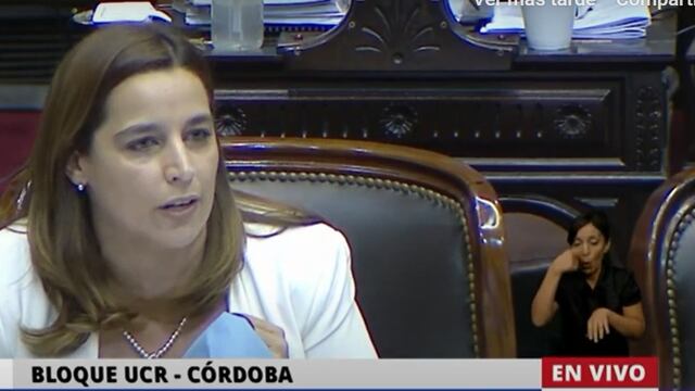 Diputada Soledad Carrizo en el debate por la legalización del aborto