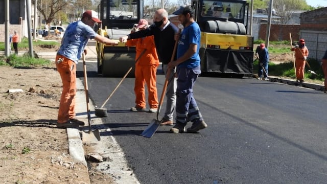 Comenzó la obra de pavimentación de 15 cuadras en Nueva Bahía Blanca