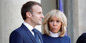 Macron y su esposa (AP/Archivo).