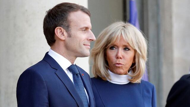 Macron y su esposa (AP/Archivo).