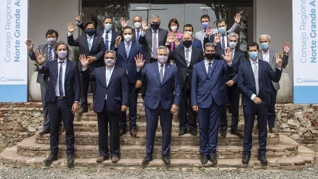 Alberto Fernández se reunió con los gobernadores del Norte. (Foto: Prensa Gobierno de Catamarca)