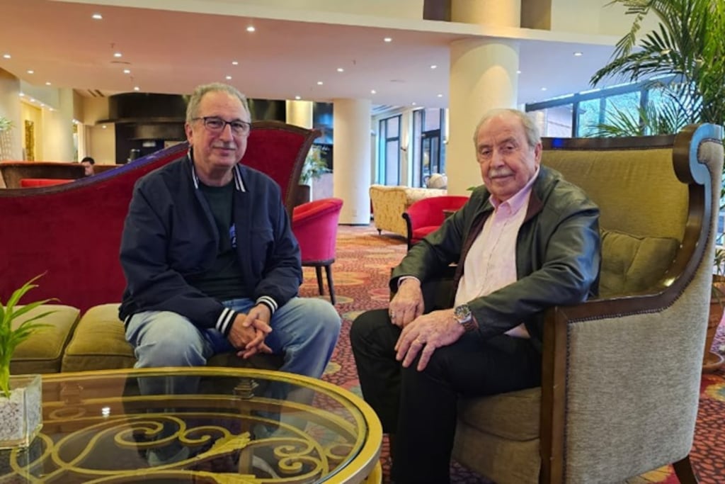 El gobernador de Misiones Hugo Passalacqua junto al presidente de CESANE Dr. Faruk Jalaf.