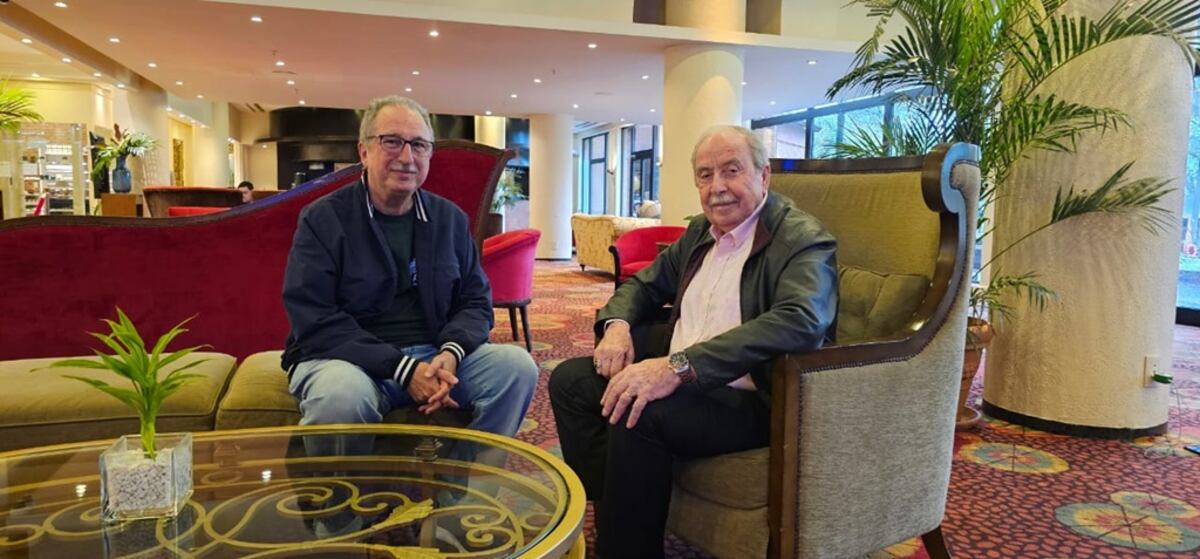 El gobernador de Misiones Hugo Passalacqua junto al presidente de CESANE Dr. Faruk Jalaf.