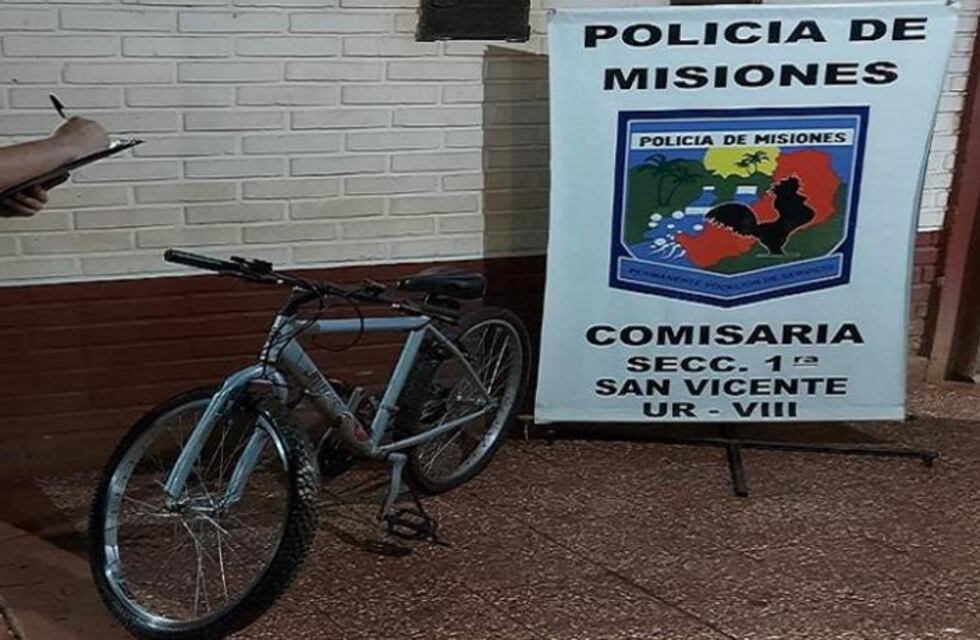 Recuperan una bicicleta robada en San Vicente