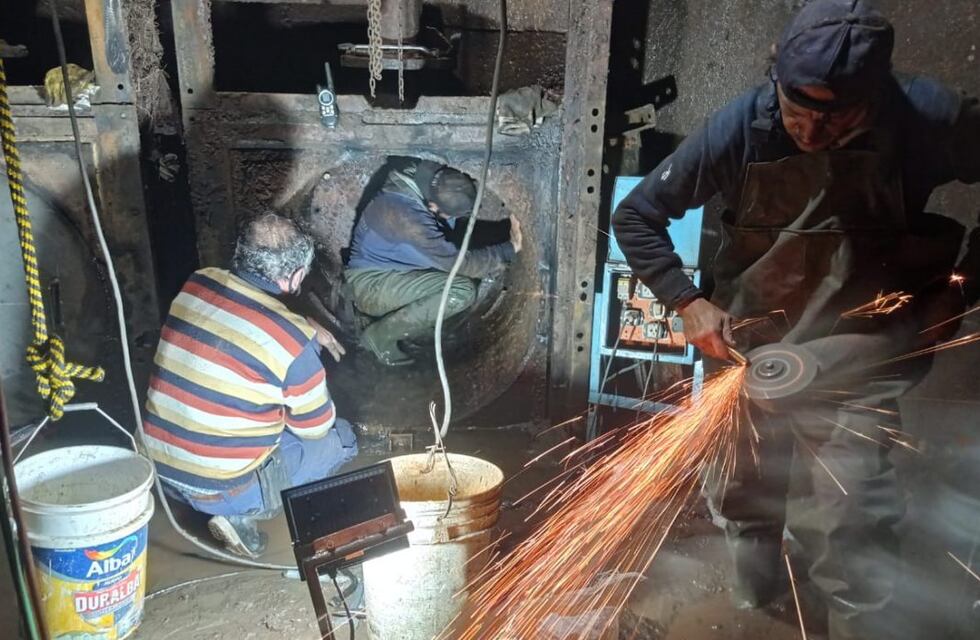 Iguazú: se finalizó la primera etapa del sellado del cárcamo en la toma de agua de la ciudad