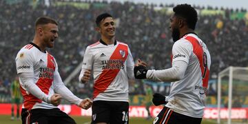 Pablo Solari, uno de los 13 sanluiseños que disputará la Liga Profesional de Fútbol este 2023.