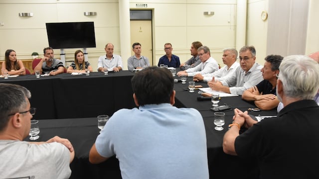 Reunión entre el intendente Luis Castellano y el Centro Comercial e Industrial de Rafaela y la Región
